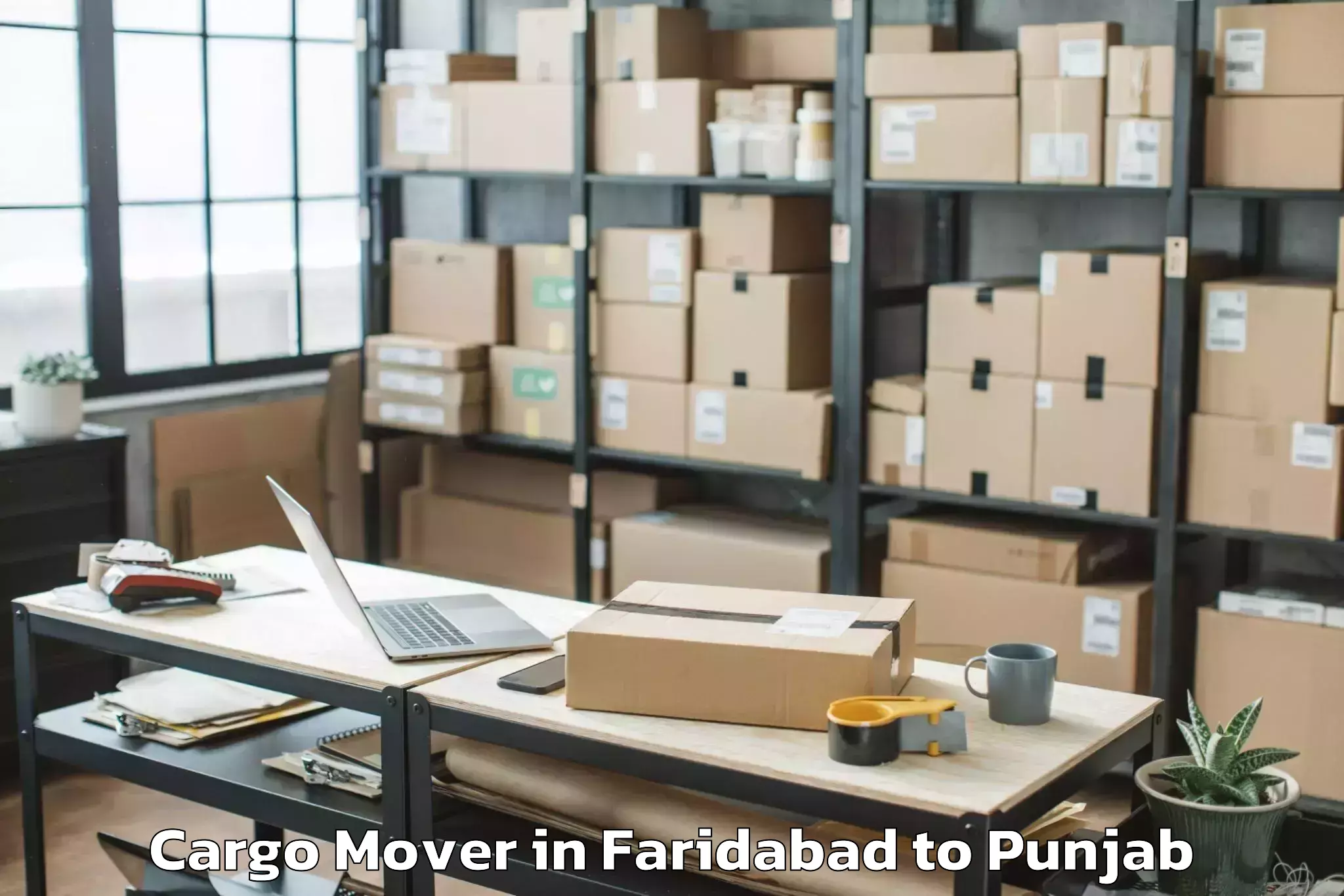 Reliable Faridabad to Abhilashi University Bathinda Cargo Mover